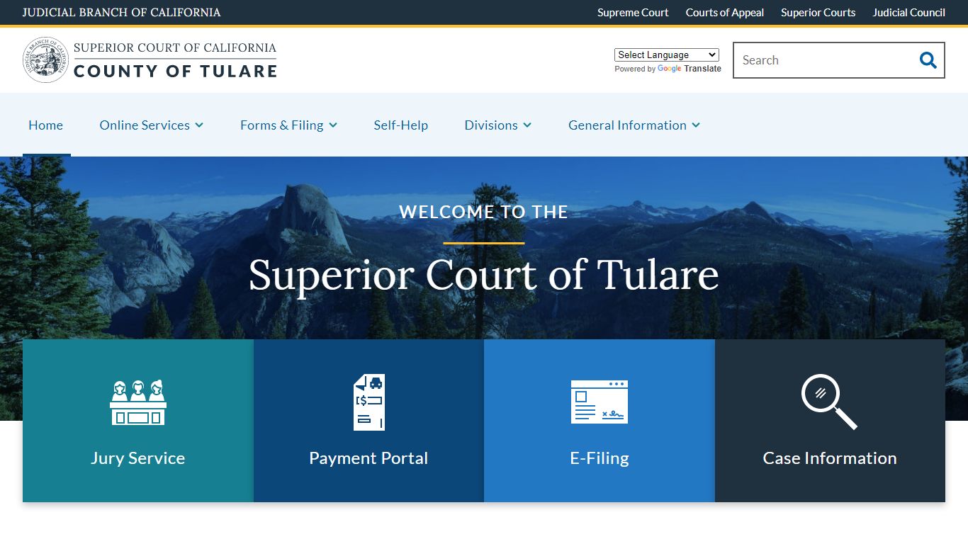 Home | Judicial Council of California | County of Tulare